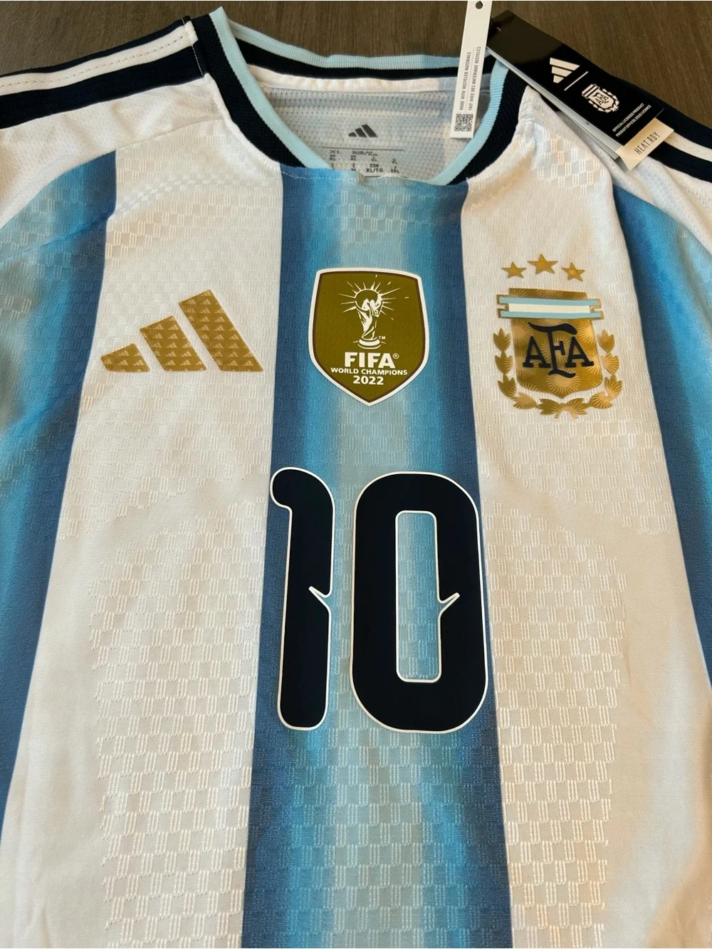 adidas Argentina Messi #10 Blue White Soccer Jersey